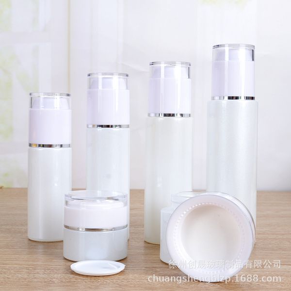 pearl white glass bottles 20ml 30ml 40ml 60ml 80ml cosmetic cream bottle with pump sprayer luxury bottle for skincare
pearl white glass bottles 20ml 30ml 40ml 60ml 80ml cosmetic cream bottle with pump sprayer luxury bottle for skincare