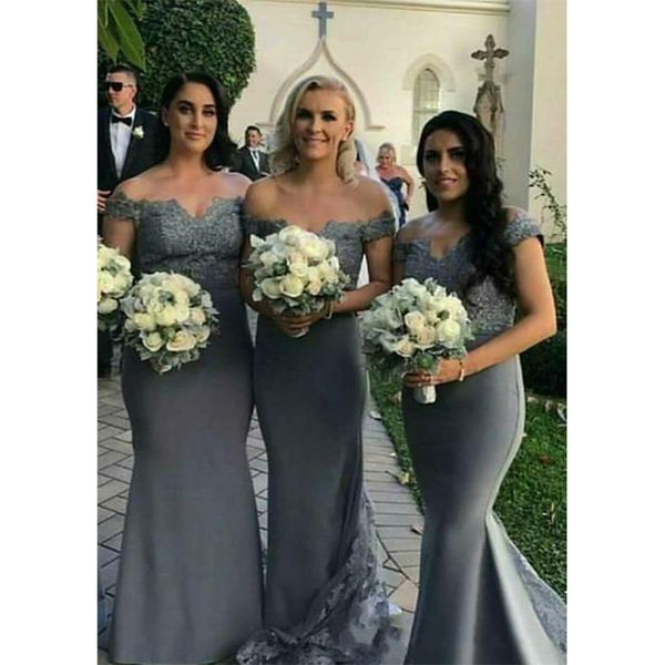 simple new chiffon bridesmaid's dresses lace applique off shoulder sleeve mermaid wedding party prom, White;pink
simple new chiffon bridesmaid's dresses lace applique off shoulder sleeve mermaid wedding party prom, White;pink