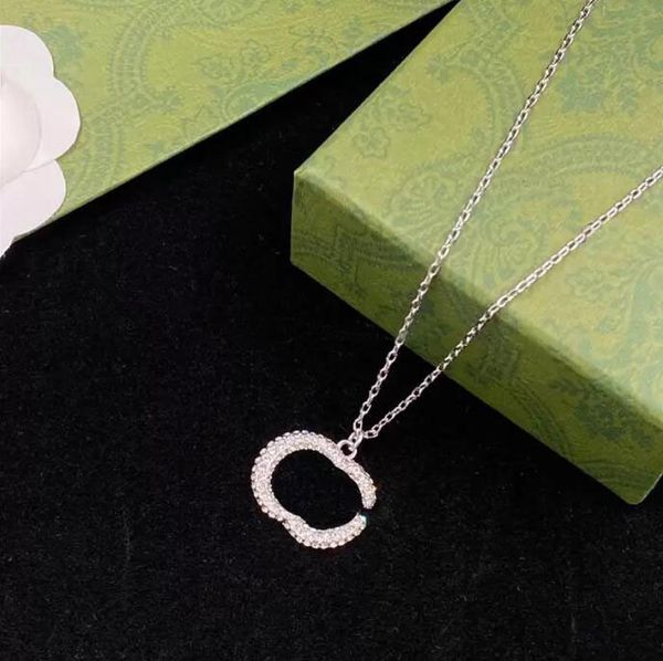 fashion full diamond necklace men women double letter pendant necklace couple have stamp bijoux with gift box, Silver
fashion full diamond necklace men women double letter pendant necklace couple have stamp bijoux with gift box, Silver