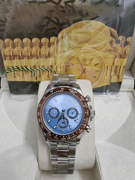 with original box luxury mens watches automatic mechanical platinum ice blue dial ceramic bezel chronograph 116506 mens watch 2023, Slivery;brown
with original box luxury mens watches automatic mechanical platinum ice blue dial ceramic bezel chronograph 116506 mens watch 2023, Slivery;brown