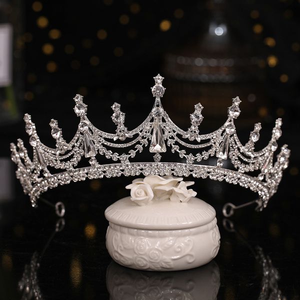 luxury diamond tiara hair hoop crystal bridal headwear crown rhinestone with wedding jewelry diamonds bridal crowns headpieces hg608, Silver
luxury diamond tiara hair hoop crystal bridal headwear crown rhinestone with wedding jewelry diamonds bridal crowns headpieces hg608, Silver