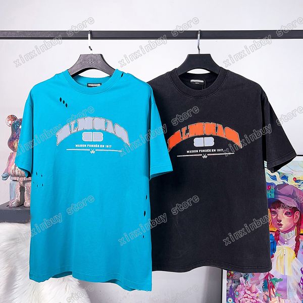 xinxinbuy men designer tee t shirt paris destroyed letters print jacquard short sleeve cotton women white black red xs-l, Black;brown
xinxinbuy men designer tee t shirt paris destroyed letters print jacquard short sleeve cotton women white black red xs-l, Black;brown