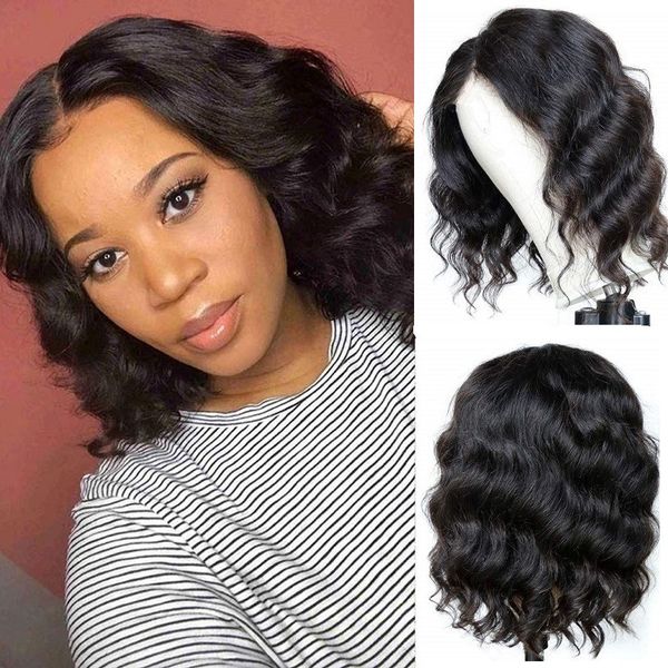 fashion black short bob hair lace front wig for women short waterwave haiir hight temperature wigs
fashion black short bob hair lace front wig for women short waterwave haiir hight temperature wigs