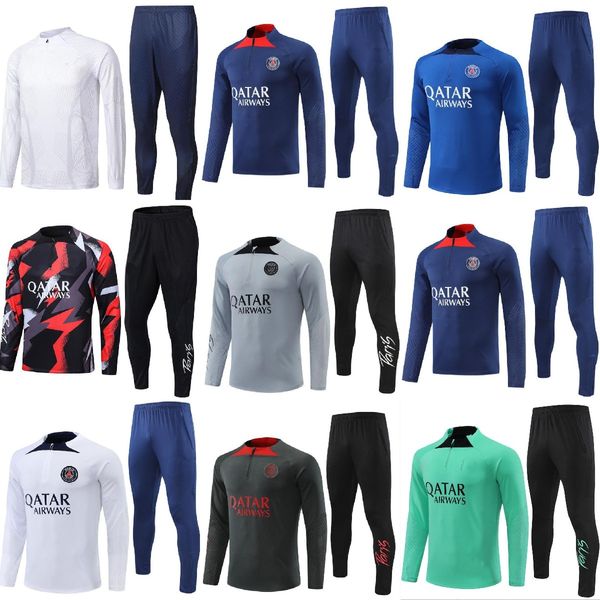 22 23 psgs tracksuit 2022 2023 soccer jersey training shirt football survetement children chandal mbappe men long sleeve football kit unifor, Black;yellow
22 23 psgs tracksuit 2022 2023 soccer jersey training shirt football survetement children chandal mbappe men long sleeve football kit unifor, Black;yellow