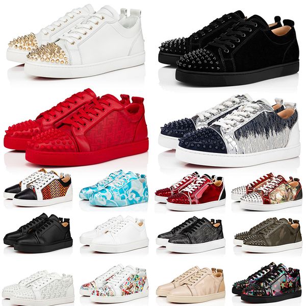 2023 designer red bottoms casual shoes for women mens size 13 low cut suede spike shoe luxury party wedding crystal leather sneakers shoes e, Black
2023 designer red bottoms casual shoes for women mens size 13 low cut suede spike shoe luxury party wedding crystal leather sneakers shoes e, Black