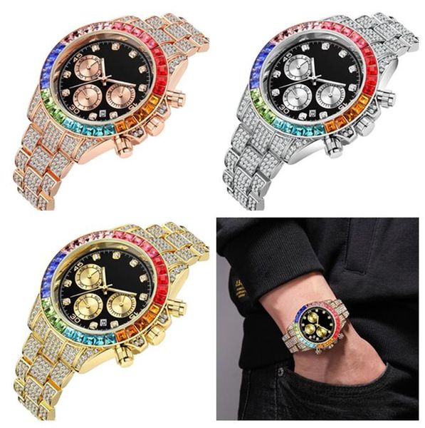 steel band diamond three eye calendar watch suitable for men and women high-grade watches, Slivery;brown
steel band diamond three eye calendar watch suitable for men and women high-grade watches, Slivery;brown