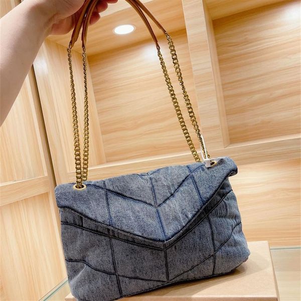 luxury bag lady large shoulder bags loulou puffer washed denim totes handbag two colors 30 19cm -iknowu222d
luxury bag lady large shoulder bags loulou puffer washed denim totes handbag two colors 30 19cm -iknowu222d