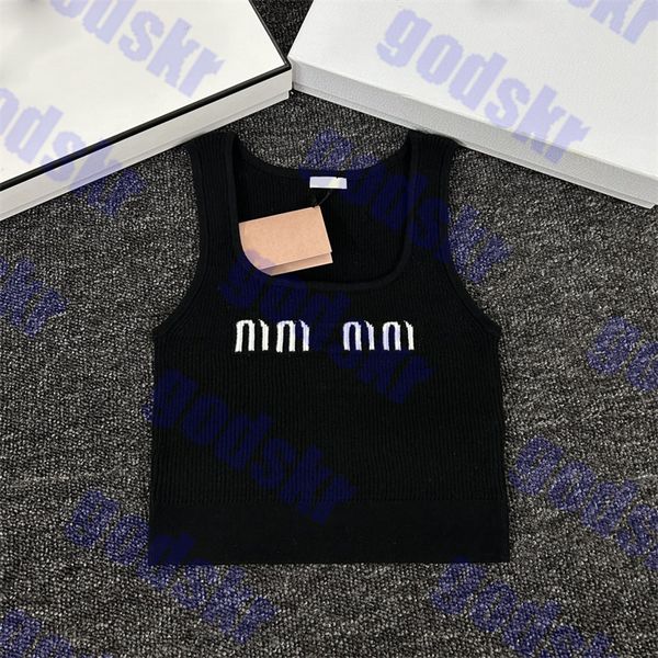 womens knitted tank letter print cropped slim vests for women elastic sweater, White
womens knitted tank letter print cropped slim vests for women elastic sweater, White