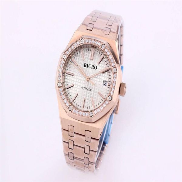 designer ladies watch 37mm size 316 precision steel drill ring automatic movement classic three-pin calendar movement307s, Slivery;brown
designer ladies watch 37mm size 316 precision steel drill ring automatic movement classic three-pin calendar movement307s, Slivery;brown