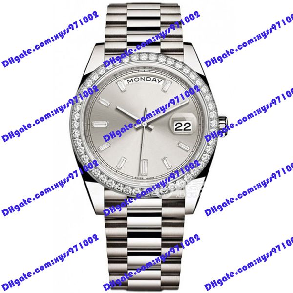 men's watch 2813 automatic mechanical watch m228349rbr 40mm silver diamond dial stainless steel wristwatch sapphire glass calendar disp, Slivery;brown
men's watch 2813 automatic mechanical watch m228349rbr 40mm silver diamond dial stainless steel wristwatch sapphire glass calendar disp, Slivery;brown