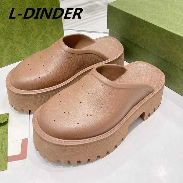 summer hole platform rubber woman shoe round toe thick sole brown white designer slipper new arrival height increase women slide, Black
summer hole platform rubber woman shoe round toe thick sole brown white designer slipper new arrival height increase women slide, Black