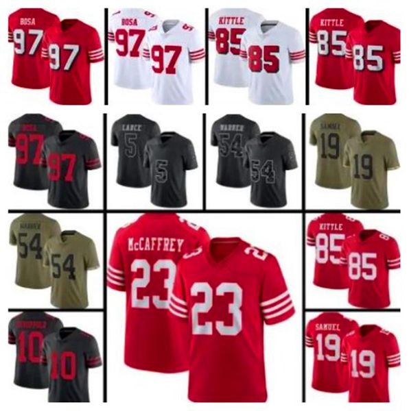 san franciscos 49ers 23 christian mccaffrey 19 deebo samuel jersey 5 trey lance 97 nick bosa 85 george kittle 54 fred warner jerry rice jimm, Black;red
san franciscos 49ers 23 christian mccaffrey 19 deebo samuel jersey 5 trey lance 97 nick bosa 85 george kittle 54 fred warner jerry rice jimm, Black;red