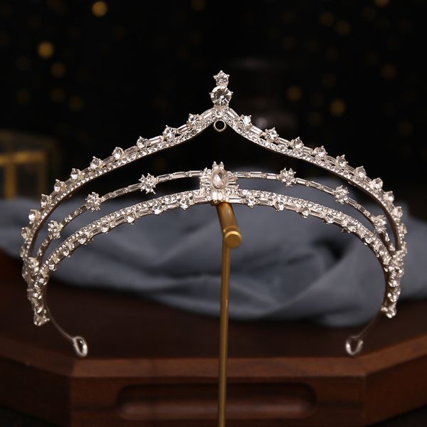 luxury diamond tiara hair hoop crystal bridal headwear crown rhinestone with wedding jewelry diamonds bridal crowns headpieces hg285, Silver
luxury diamond tiara hair hoop crystal bridal headwear crown rhinestone with wedding jewelry diamonds bridal crowns headpieces hg285, Silver