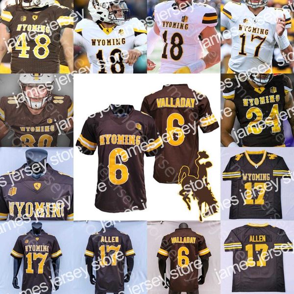 Image of Football Jerseys Custom Wyoming Football Jersey NCAA College Solomon Byrd Sean Chambers Tyler Vander Waal Titus Swen Raghib Ismail Jr. Conway Crall Smith