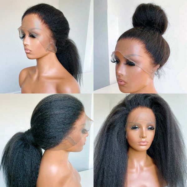 lace wigs 26 inch kinky straight 180 density black color yaki front wig for women with baby hair synthetic heat temperature 221216, Black;brown
lace wigs 26 inch kinky straight 180 density black color yaki front wig for women with baby hair synthetic heat temperature 221216, Black;brown