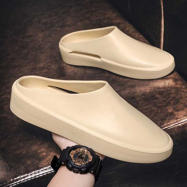 2023 summer new men and women same style shoes a pedal couple lazy baotou breathable sals slippers, Black 
2023 summer new men and women same style shoes a pedal couple lazy baotou breathable sals slippers, Black