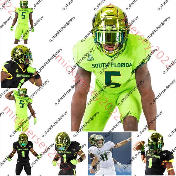 american college football wear custom stitched south florida bulls football jersey 10 xavier weaver cade roberts joshua blanchard t-mac simp, Black
american college football wear custom stitched south florida bulls football jersey 10 xavier weaver cade roberts joshua blanchard t-mac simp, Black