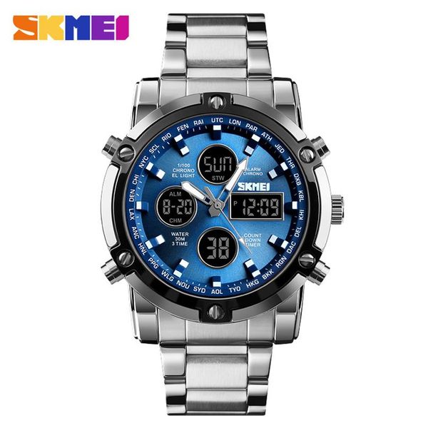skmei clock relogio masculino mens watches luxury brand sport watch countdown stainless steel strap quartz wristwatches men213b, Slivery;brown
skmei clock relogio masculino mens watches luxury brand sport watch countdown stainless steel strap quartz wristwatches men213b, Slivery;brown