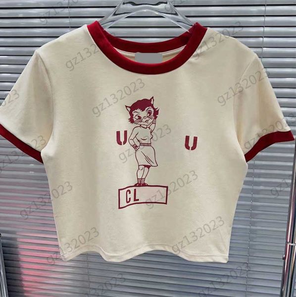 womens designer clothing t-shirts miui cartoon cat girl print short bare waist t-shirt contrasting colors edges short sleeve t-shirts for w, White
womens designer clothing t-shirts miui cartoon cat girl print short bare waist t-shirt contrasting colors edges short sleeve t-shirts for w, White