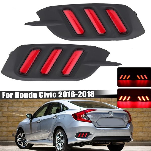 2pcs car led rear bumper light for honda civic 10th 20 16-20 18 rear warning brake fog lamp turn signal
2pcs car led rear bumper light for honda civic 10th 20 16-20 18 rear warning brake fog lamp turn signal