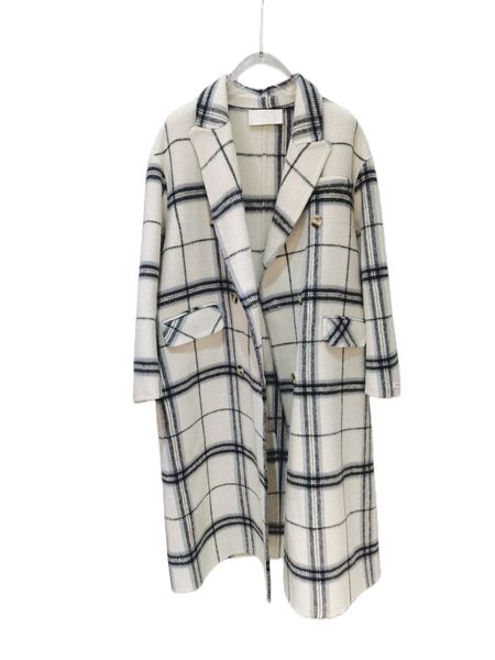 women's outerwear & coatsautumn and winter new plaid double row button wool coat, Black;brown
women's outerwear & coatsautumn and winter new plaid double row button wool coat, Black;brown