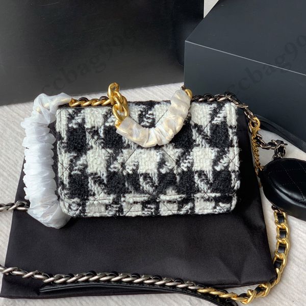 f/w designer houndstooth woc tweed quilted bags womens 19series woollen wallets with round coins purse classic hardware multi pochette card
f/w designer houndstooth woc tweed quilted bags womens 19series woollen wallets with round coins purse classic hardware multi pochette card