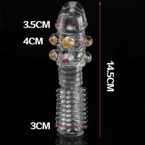 Extensions Sex toys sex products men's lengthened and thickened penis crystal wolf tooth elephant headgear IVPO