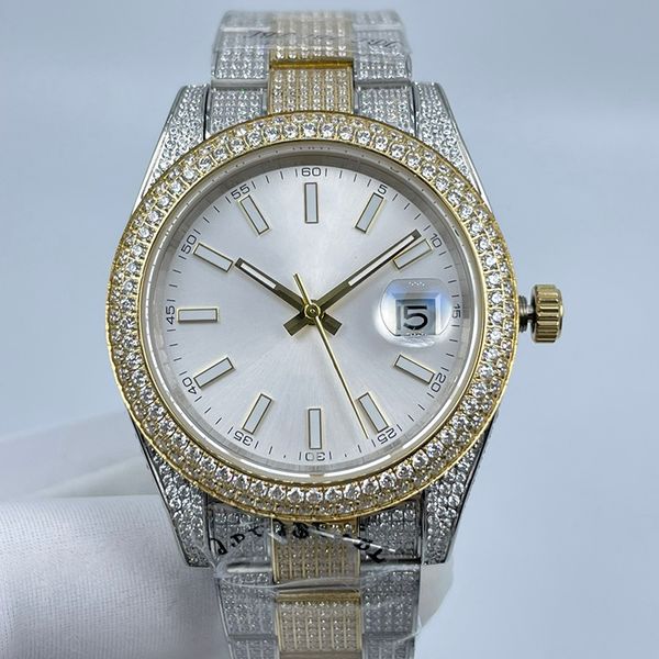 diamond mens watches automatic mechanical watch stainless steel strap 41mm watch designer sapphire luminous watchs waterproof, Slivery;brown
diamond mens watches automatic mechanical watch stainless steel strap 41mm watch designer sapphire luminous watchs waterproof, Slivery;brown