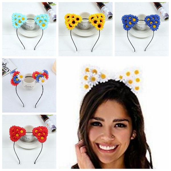 women's daisy headpieces dance performance hair accessories seaside holiday sun flower cat ear headpieces, Silver
women's daisy headpieces dance performance hair accessories seaside holiday sun flower cat ear headpieces, Silver