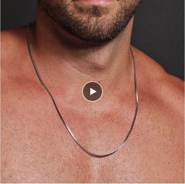 1 to 3mm thick stainless steel box chain necklace for men jwelry link choker pendant necklaces, Silver
1 to 3mm thick stainless steel box chain necklace for men jwelry link choker pendant necklaces, Silver