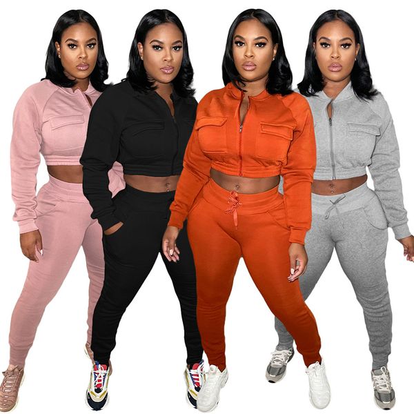fall winter tracksuits women outfits two piece sets long sleeve sweatsuits solid jacket and pants casual sportswear outdoor fitness jogger s, Gray
fall winter tracksuits women outfits two piece sets long sleeve sweatsuits solid jacket and pants casual sportswear outdoor fitness jogger s, Gray