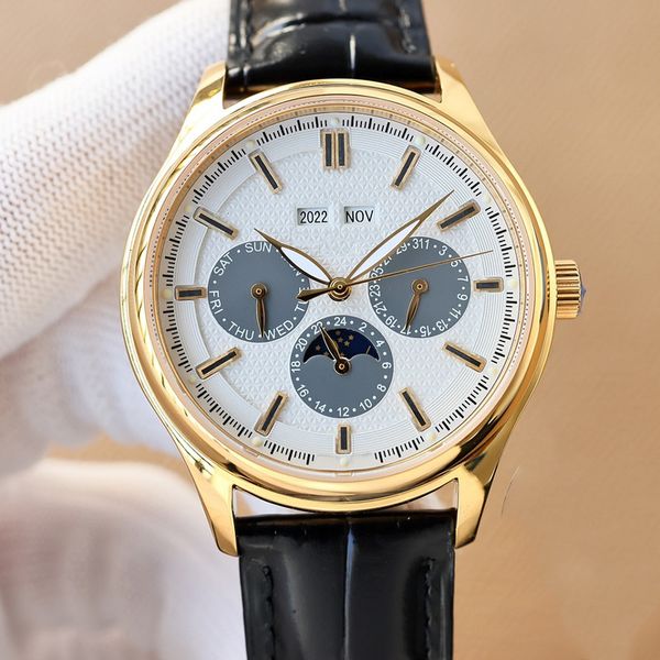 3 circles mans watches automatic mechanical watch 40mm waterproof business leather wristwatches montre de luxe gifts, Slivery;brown
3 circles mans watches automatic mechanical watch 40mm waterproof business leather wristwatches montre de luxe gifts, Slivery;brown