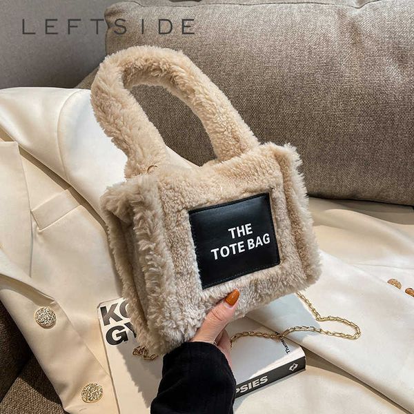totes soft faux fur tote bag for women winter furry plush crossbody bags designer chain handle handbags letter purses 230103
totes soft faux fur tote bag for women winter furry plush crossbody bags designer chain handle handbags letter purses 230103