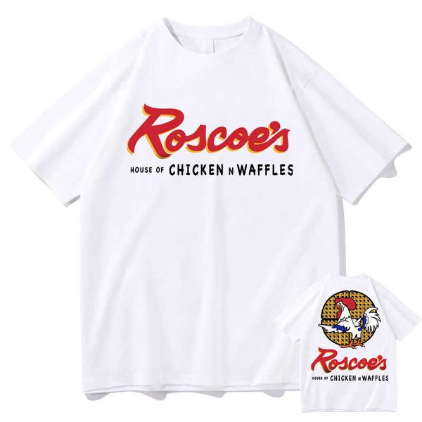 men's t-shirts funny roscoe s house of chicken waffles double sided print tshirt man oversized cotton t-shirt brand men women fashion t, White;black
men's t-shirts funny roscoe s house of chicken waffles double sided print tshirt man oversized cotton t-shirt brand men women fashion t, White;black