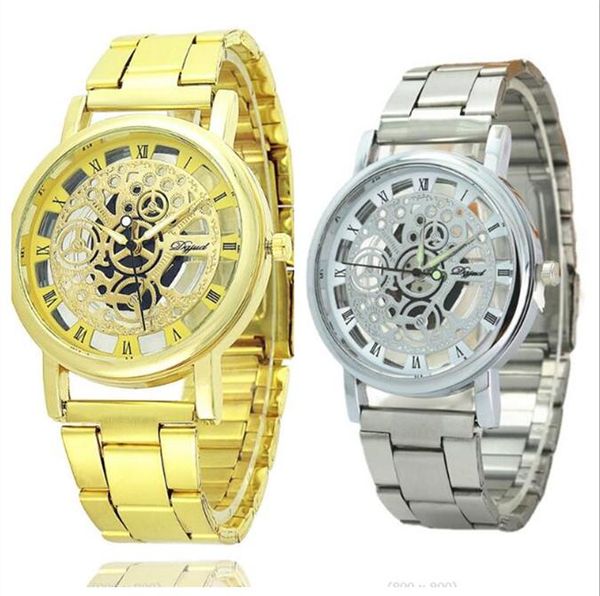 steel band hollow imitation mechanical watch men quartz watch high-grade gift, Slivery;brown
steel band hollow imitation mechanical watch men quartz watch high-grade gift, Slivery;brown