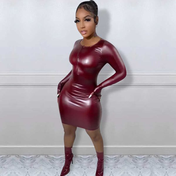 party dresses pu leather mini dress for women long sleeve zipper bodycon bandage midnight slim club dropshipping 220103, White;black
party dresses pu leather mini dress for women long sleeve zipper bodycon bandage midnight slim club dropshipping 220103, White;black