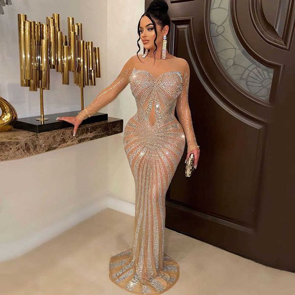 party dresses luxury sparkly crystal rhinestone mermaid evening for women gown nightclub mesh sheer bodycon maxi dress elegant 220103, White;black
party dresses luxury sparkly crystal rhinestone mermaid evening for women gown nightclub mesh sheer bodycon maxi dress elegant 220103, White;black