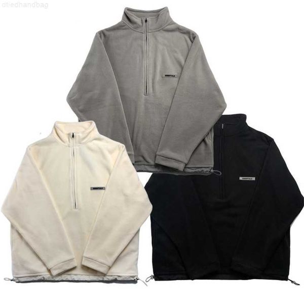 hoodie jacket chao brand essentials double line fleece jacket men's and women's loose half zipper, Black;brown
hoodie jacket chao brand essentials double line fleece jacket men's and women's loose half zipper, Black;brown