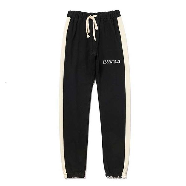 early autumn new essentials double line california limited chaogao street side strip pants, Black
early autumn new essentials double line california limited chaogao street side strip pants, Black