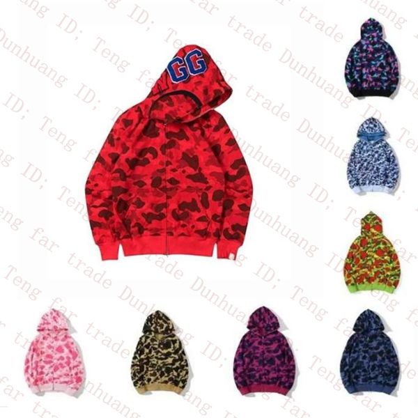 designer shark hoodies men women hooded jacket full zipper hoodie camouflage print sweatshirts for male female 22 colors cardigan hoody plus, Black
designer shark hoodies men women hooded jacket full zipper hoodie camouflage print sweatshirts for male female 22 colors cardigan hoody plus, Black