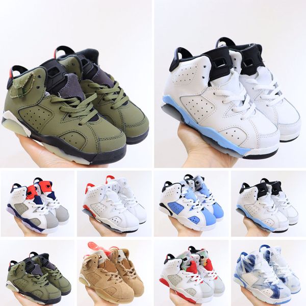 2023 children 6 basketball shoes for boys girls retro infrared carmine 6s unc toro hare oreo maroon youth sports sneakers kids size eu28-35, Black
2023 children 6 basketball shoes for boys girls retro infrared carmine 6s unc toro hare oreo maroon youth sports sneakers kids size eu28-35, Black