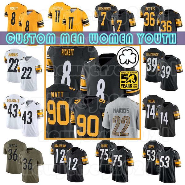 t.j. watt kenny pickett najee harris football jersey william jackson myles jack pat freiermuth minkah fitzpatrick ben roethlisberger troy po, Black;red
t.j. watt kenny pickett najee harris football jersey william jackson myles jack pat freiermuth minkah fitzpatrick ben roethlisberger troy po, Black;red