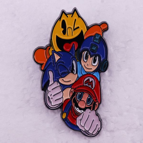 four legendary characters' brooches and badges gift cute anime movies games hard enamel pins collect metal cartoon brooch, Blue
four legendary characters' brooches and badges gift cute anime movies games hard enamel pins collect metal cartoon brooch, Blue
