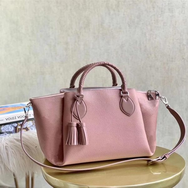m56906 pink haumea bag fashion perforation calf leather shoulder bag with twin leather tassels women handbag the leather braided t214q
m56906 pink haumea bag fashion perforation calf leather shoulder bag with twin leather tassels women handbag the leather braided t214q