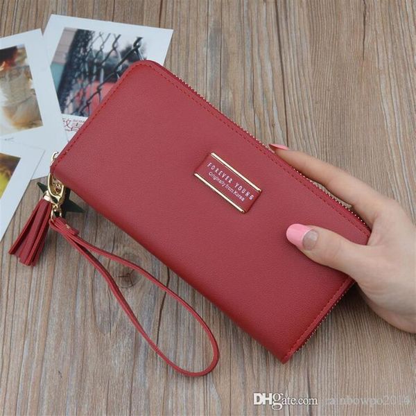 factory whole brand handbag leather wallet korean large capacity women fashion leathers tassel long purse candy color hand wal2809, Red;black
factory whole brand handbag leather wallet korean large capacity women fashion leathers tassel long purse candy color hand wal2809, Red;black