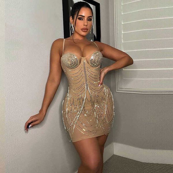 party dresses luxury sparkly rhinestone tassel birthday for women night mesh sheer bodycon mini elegant crystal club 220103, White;black
party dresses luxury sparkly rhinestone tassel birthday for women night mesh sheer bodycon mini elegant crystal club 220103, White;black