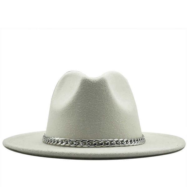 stingy quality wide brim fedora hat women men imitation wool felt hats with metal chain decor panama fedoras chapeau sombrero 58-60cm 0103, Blue;gray
stingy quality wide brim fedora hat women men imitation wool felt hats with metal chain decor panama fedoras chapeau sombrero 58-60cm 0103, Blue;gray
