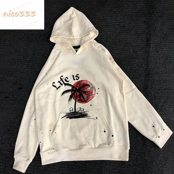 23ss new hoodies skull coconut tree red sun splashed ink letter print cotton apricot men women loose street personality, Black
23ss new hoodies skull coconut tree red sun splashed ink letter print cotton apricot men women loose street personality, Black