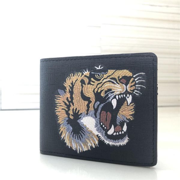 2021 new men animal short wallet leather black snake tiger bee wallets women long style purse wallet card holders wit240v, Red;black
2021 new men animal short wallet leather black snake tiger bee wallets women long style purse wallet card holders wit240v, Red;black