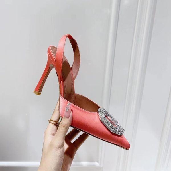 women stiletto heel dress shoe womens shoes luxury designers satin crystal buckle slingbacks pumps for rhinestone sandals 10cm high heeled s, Black
women stiletto heel dress shoe womens shoes luxury designers satin crystal buckle slingbacks pumps for rhinestone sandals 10cm high heeled s, Black